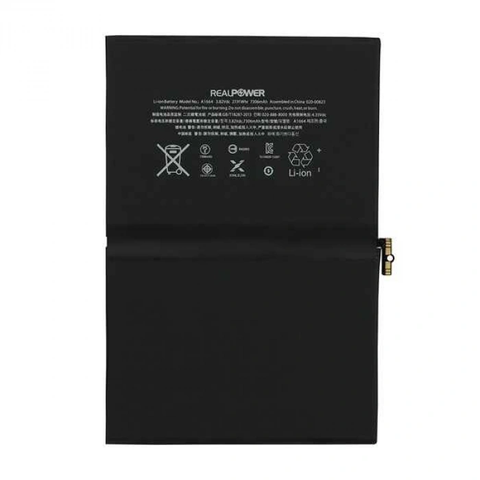 RealPower Apple Uyumlu iPad Pro 9.7 A1673 A1674 Batarya 7306mAh Tablet Bataryası Pil