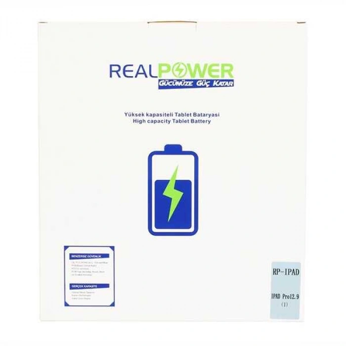 RealPower Apple Uyumlu iPad Pro 12.9 1. Nesil 2015 Batarya 10307mAh Tablet Bataryası Pil