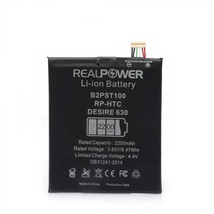 RealPower Htc Uyumlu Desire 630 Batarya 2200mAh Li-Polymer Uzun Ömürlü Pil