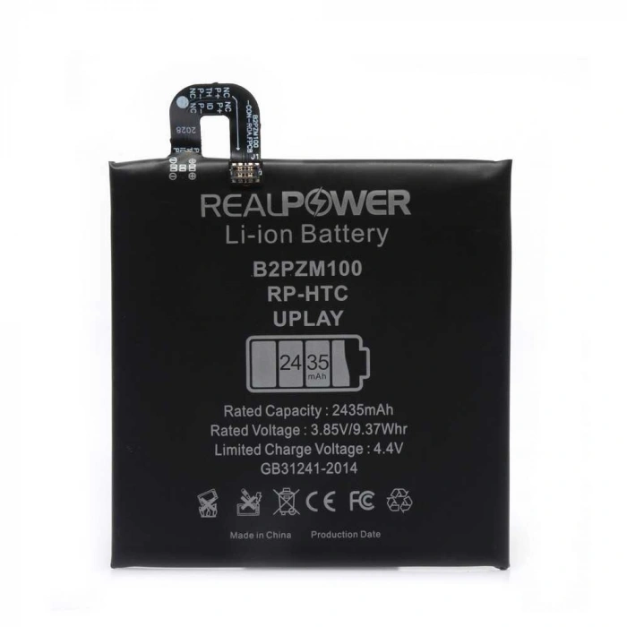 RealPower Htc Uyumlu U Play Batarya 2435mAh Li-Polymer Uzun Ömürlü Pil