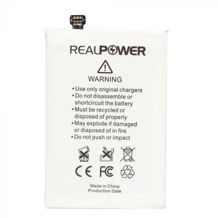 RealPower OnePlus Uyumlu 2 Batarya 3200mAh Li-Polymer Uzun Ömürlü Pil