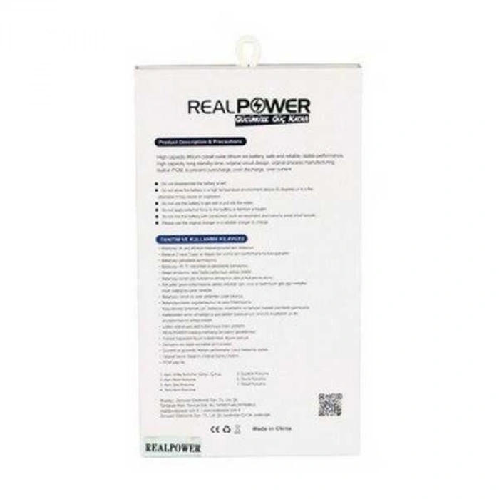 RealPower Samsung Uyumlu Galaxy M31 M315 Batarya 6000mAh Li-Polymer Uzun Ömürlü Pil