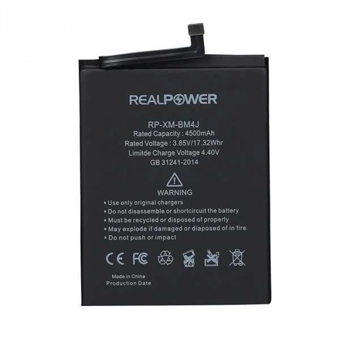 RealPower Xiaomi Uyumlu Redmi Note 8 Pro Batarya Li-Polymer Uzun Ömürlü Pil