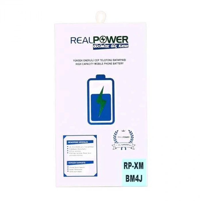 RealPower Xiaomi Uyumlu Redmi Note 8 Pro Batarya Li-Polymer Uzun Ömürlü Pil