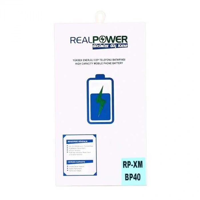 RealPower Xiaomi Uyumlu Mi 9t Batarya 4000mAh Li-Polymer Uzun Ömürlü Pil