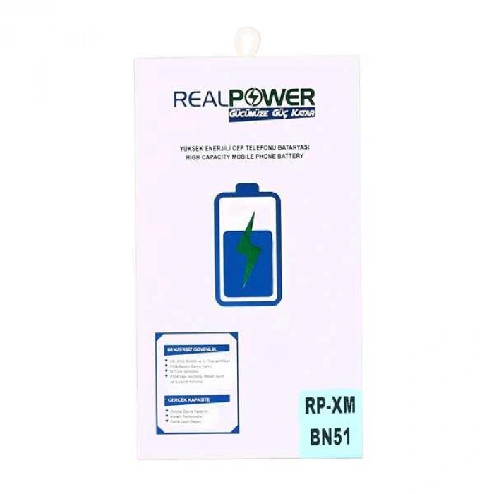 RealPower Xiaomi Uyumlu Redmi 8a Pro Batarya 5000mAh Li-Polymer Uzun Ömürlü Pil