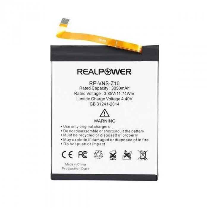 RealPower Vestel Uyumlu Venüs Z10 Batarya 3050mAh Li-Polymer Uzun Ömürlü Pil