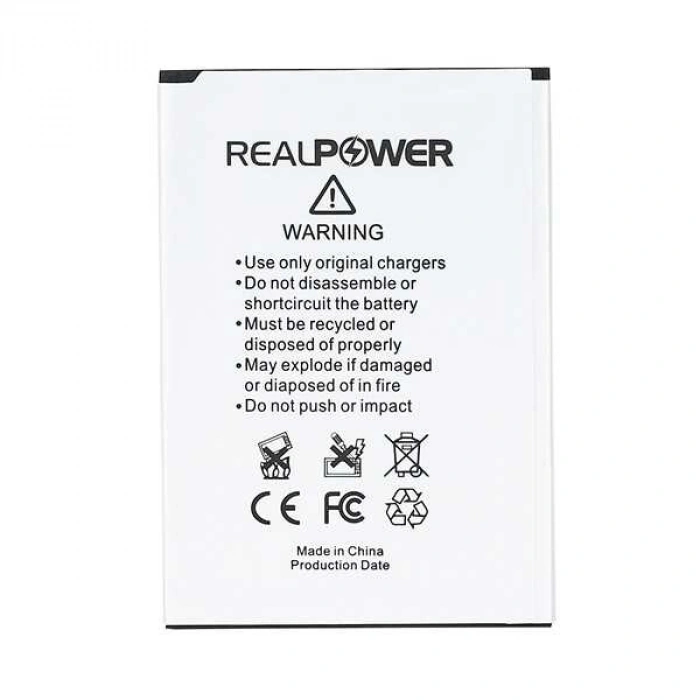 RealPower General Mobile Uyumlu Discovery GM8 Go Batarya 3500mAh Li-Polymer Uzun Ömürlü Pil