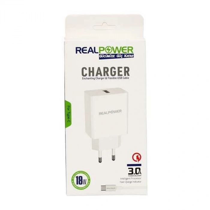 Realpower Xiaomi 18 W Güç Adaptörü Şarj Cihazı Ve Kablo Seti OLD