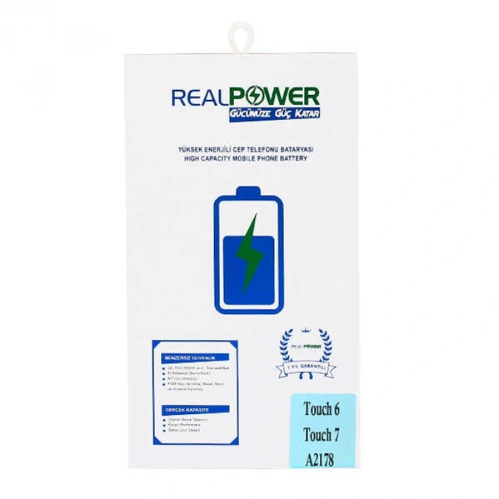RealPower Apple Uyumlu iPod Touch 6 Batarya Pil