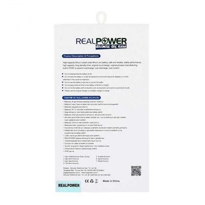 RealPower Xiaomi Uyumlu Mi 10 Batarya 4780mAh Li-Polymer Uzun Ömürlü Pil