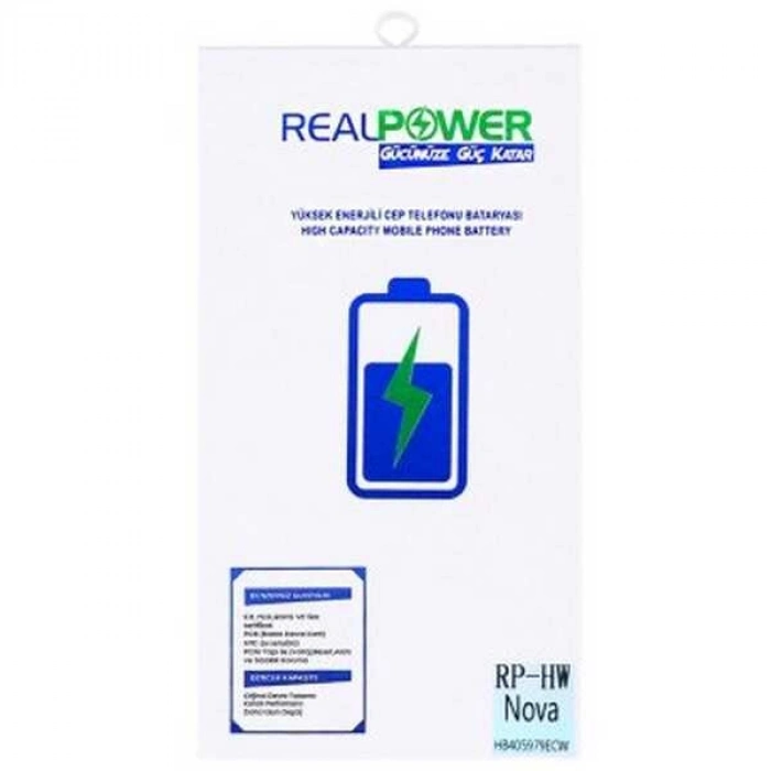 RealPower Huawei Uyumlu Y6 2019 Batarya 3120mAh Li-Polymer Uzun Ömürlü Pil