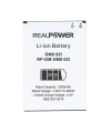 RealPower General Mobile Uyumlu Discovery GM8 Go Batarya 3500mAh Li-Polymer Uzun Ömürlü Pil