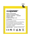 RealPower Oppo Uyumlu A37 Batarya 2750mAh Li-Polymer Uzun Ömürlü Pil