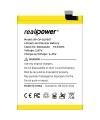 RealPower Realme Uyumlu 10 Batarya Li-Polymer Uzun Ömürlü Pil