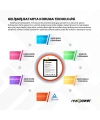 RealPower Samsung Uyumlu Galaxy A25 5G A256 Batarya Li-Polymer Uzun Ömürlü Pil