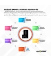 RealPower Apple Uyumlu iPhone 12 Pro Max Batarya DIAGNOSTIC Chip 4500mAh Yüksek Kapasiteli Güçlendirilmiş Pil
