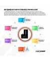 RealPower Apple Uyumlu iPhone 14 Pro Max Batarya DIAGNOSTIC Chip Yüksek Kapasiteli Güçlendirilmiş Pil