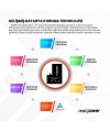RealPower Apple Uyumlu iPhone 15 Pro Max Batarya Tak Çalıştır Yüksek Kapasiteli Güçlendirilmiş Pil