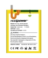 RealPower Huawei P9 Mini Batarya 3200mAh Li-Polymer Uzun Ömürlü Pil
