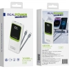 Realpower 10000mAh 22.5W Dahili Kablolu Taşınabilir Beyaz Powerbank RP-PBC1