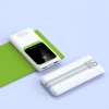 Realpower 10000mAh 22.5W Dahili Kablolu Taşınabilir Beyaz Powerbank RP-PBC1