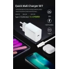 Realpower 20W Seyahat Şarj Aleti + Type-c den Lightning Kablo RP-CG20C