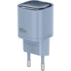 Realpower 20W GaN USB-C PD Hızlı Şarj Adaptörü Şarj Aleti ve USB-C to Lightning Hızlı Şarj Kablo Seti Mavi TCS20WBL