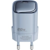 Realpower 20W GaN USB-C PD Hızlı Şarj Adaptörü Şarj Aleti ve USB-C to Lightning Hızlı Şarj Kablo Seti Mavi TCS20WBL