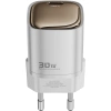 Realpower 30W GaN USB-C PD Hızlı Şarj Adaptörü Şarj Aleti ve USB-C to Lightning Hızlı Şarj Kablo Seti Beyaz TCS30WWH
