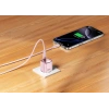Realpower 30W GaN USB-C PD Hızlı Şarj Adaptörü Şarj Aleti ve USB-C to Lightning Hızlı Şarj Kablo Seti Pembe TCS30WPI