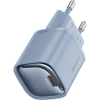 Realpower 30W GaN USB-C PD Hızlı Şarj Adaptörü Şarj Aleti ve USB-C to Lightning Hızlı Şarj Kablo Seti Mavi TCS30WBL
