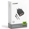 Realpower 45W GaN 3 Çıkışlı USB-C1/C2/A PD Hızlı Şarj Adaptörü Şarj Aleti ve 60W USB-C to USB-C Kablo Seti Siyah TCS45WBK