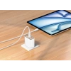 Realpower 45W GaN 3 Çıkışlı USB-C1/C2/A PD Hızlı Şarj Adaptörü Şarj Aleti ve 60W USB-C to USB-C Kablo Seti Beyaz TCS45WBK