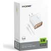 Realpower 67W GaN 3 Çıkışlı USB-C1/C2/A Dijital Göstergeli PD Hızlı Şarj Adaptörü Şarj Aleti ve 100W USB-C to USB-C Kablo Seti Beyaz TCS67WWH