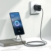 Realpower PPS 25W USB-C PD Hızlı Şarj Adaptörü Şarj Aleti ve USB-C to USB-C Hızlı Şarj Kablo Seti Siyah TCS25WBK