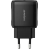 Realpower 25W PPS PD USB-C Hızlı Şarj Adaptörü Şarj Aleti Siyah TC25WBK