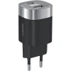 Realpower 33W GaN USB-C ve USB-A Çift Çıkışlı Dijital Göstergeli PD Hızlı Şarj Adaptörü Şarj Aleti Siyah TC33WBK