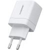 Realpower 35W GaN USB-C ve USB-A Çift Çıkışlı PD Hızlı Şarj Adaptörü Şarj Aleti Beyaz TC35WWH2