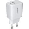 Realpower 35W GaN USB-C ve USB-A Çift Çıkışlı PD Hızlı Şarj Adaptörü Şarj Aleti Beyaz TC35WWH2