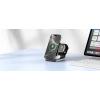 Realpower 3ü 1 Arada MagSafe Manyetik Kablosuz Hızlı Şarj Cihazı 15W Qi2 WS-15WQI2BK2