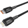 Realpower 20W USB-C to Lightning Örgülü Hızlı Şarj ve Data Kablosu 1 Metre Siyah CA-20WCLBK