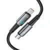 Realpower 60W USB-C to USB-C Örgülü Hızlı Şarj ve Data Kablosu 1 Metre Gri CA-60WCCGR