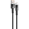 Realpower 66W USB-A to Type-C Örgülü Hızlı Şarj ve Data Kablosu 1 Metre Siyah CA-66WUCBK