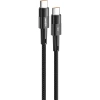Realpower 60W USB-C to USB-C Örgülü Hızlı Şarj ve Data Kablosu 1 Metre Siyah CA-60WCCBK2