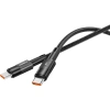 Realpower 60W USB-C to USB-C Örgülü Hızlı Şarj ve Data Kablosu 1 Metre Siyah CA-60WCCBK2