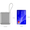 Realpower 10000mAh 22.5W Hızlı Şarj Powerbank Silver Dahili Kablolu Taşınabilir Şarj Cihazı LED Göstergeli PB10KSL