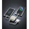 Realpower 10000mAh 22.5W Hızlı Şarj Powerbank Silver Dahili Kablolu Taşınabilir Şarj Cihazı LED Göstergeli PB10KSL