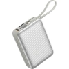 Realpower 20000mAh 22.5W Hızlı Şarj Powerbank Silver Dahili Kablolu Taşınabilir Şarj Cihazı LED Göstergeli PB20KSL