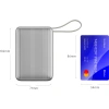 Realpower 20000mAh 22.5W Hızlı Şarj Powerbank Silver Dahili Kablolu Taşınabilir Şarj Cihazı LED Göstergeli PB20KSL
